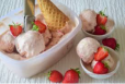 Strawberry With Ice Cream