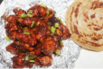 Chicken Manchurian + Porotta