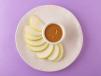 Apple Slices and Peanut Sauce