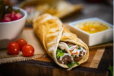 Kafta and Hummus Sandwich