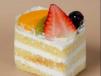 Fresh Fruit Cake Slice