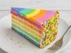 Rainbow Cake Slice