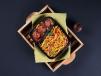 Chilli Basil Noodles With Veg Manchurian
