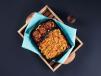 Veg Schezwan Fried Rice With Veg Manchurian Sauce