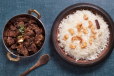 GHEE RICE WITH BEEF CURRY