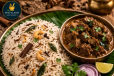 GHEE RICE WITH BEEF CURRY