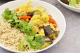 VEG FRIED RICE WITH VEG KHORMA