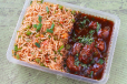 VEG FRIED RICE WITH GOBI MANCHURIAN