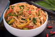 CHILLY GARLIC CHICKEN NOODLES