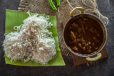IDIYAPPAM WITH  GRANDMA BEEF CURRY
