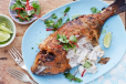 Sea Bream Fish Tandoor with 2 cola