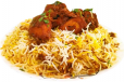 FRIED CHICKEN BIRYANI IN BASMATI RICE WITH EGG