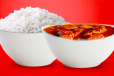 STEAMED RICE WITH SPICY FISH CURRY
