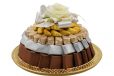 Chocolate Sella Round Tray 4