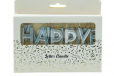 HBD Silver Letter Candles