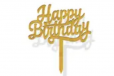 Happy Birthday Gold Topper
