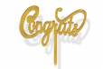 Congrats Graduation Gold Topper