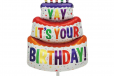 Foil Balloon Birthday Cake