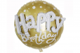 Foil Balloon Gold HBD 60*68Cm