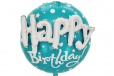 Foil Balloon Blue HBD 60*68Cm