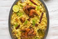 Bukhari Rice With Sheesh Tawook 4 Pieces