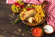 Meat Mexicana Spicy Sandwich Combo