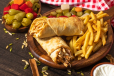 Chicken Shawarma Mexican Sandwich Combo