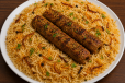 Rice With 2 Piece Chicken Seekh Kabab