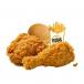 2PCS Chicken with Fries and Bun
