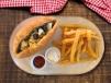 Tunisian Fricassee Sandwich With French Fries