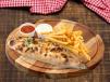 Tunisian Baguette Farcie Tuna With French Fries
