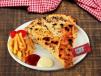 Tunisian Cornet Sandwich Vegetarian With French Fries