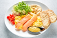 Salmon With Honey Mustard Dip