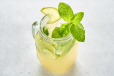 Fresh Ginger Mint And Lime Lemonade