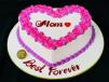 Heart Shape M Day Cake
