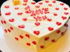 Heart Dots Heart Cake