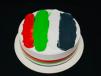 Uae Flag Vanila Colourful Cake 2