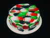 Vanilla Flag Day Colourful Cake 1