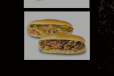 Beef and chicken steak sandwiches.