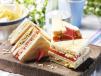 Vegetable Club Sandwich