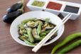 Green Pepper Fry Eggplant