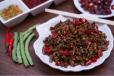 Beef Minced Fry Acid Long Beans