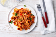 Seafood Spaghetti with Tomato Sauce