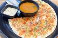 Onion With Tomato And Chili Gun Powder Uttapam