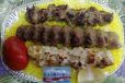 Kabab Mix With Saffron Rice