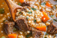 Barley soup with beef