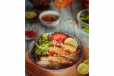Fish With Rice, Chips And Soup