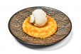 Konafa Topped With Ice Cream