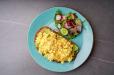 Avocado Toast With Scrambled Eggs