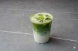 Iced matcha latte